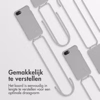 imoshion Color Backcover met afneembaar koord Apple iPhone SE (2022 / 2020) / 8 / 7 - Grijs