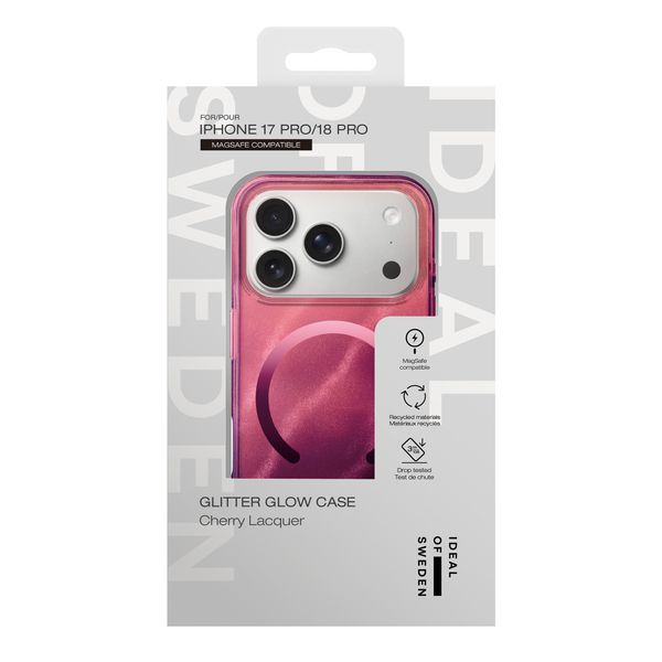 iDeal of Sweden Clear Case MagSafe Apple iPhone 18 Pro / 17 Pro - Cherry Lacquer