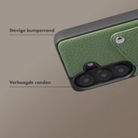 Selencia Riva Backcover met Pashouder Samsung Galaxy S26 - Sage Green