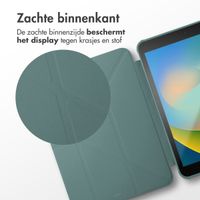 imoshion Origami Bookcase iPad 9 (2021) 10.2 inch / iPad 8 (2020) 10.2 inch / iPad 7 (2019) 10.2 inch - Donkergroen