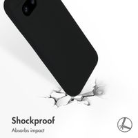 Accezz Liquid Silicone Backcover Google Pixel 8a - Zwart