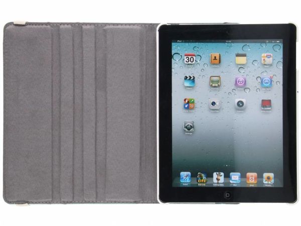360° Draaibare Design Bookcase iPad 4 (2012) 9.7 inch / 3 (2012) 9.7 inch / 2 (2011) 9.7 inch