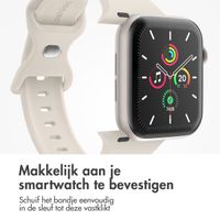 imoshion Siliconen⁺ bandje Apple Watch Series 1 t/m 9 / SE (38/40/41 mm) | Series 10 / 11 (42 mm) - Maat S/M - Starlight