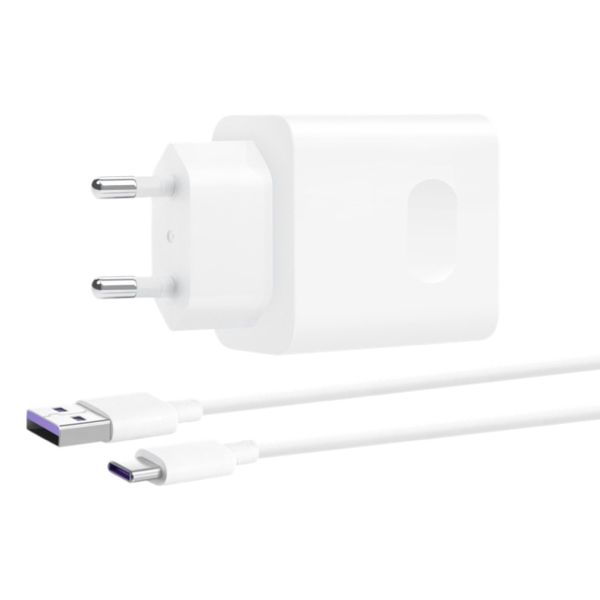 Huawei Originele power adapter - Oplader met USB-C kabel - USB aansluiting - 22,5 W - Wit