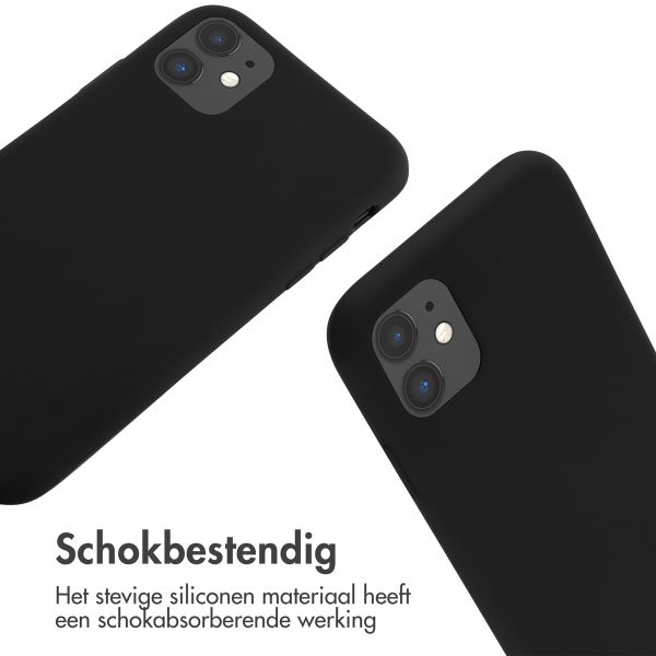 imoshion Siliconen hoesje met koord iPhone 11 - Zwart