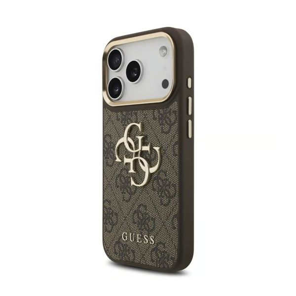 Guess 4G Metal Logo Backcover Apple iPhone 18 Pro Max / 17 Pro Max - Bruin