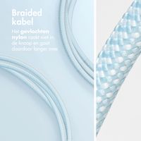 imoshion USB-C naar USB-C kabel - Braided - 2 meter - Blauw