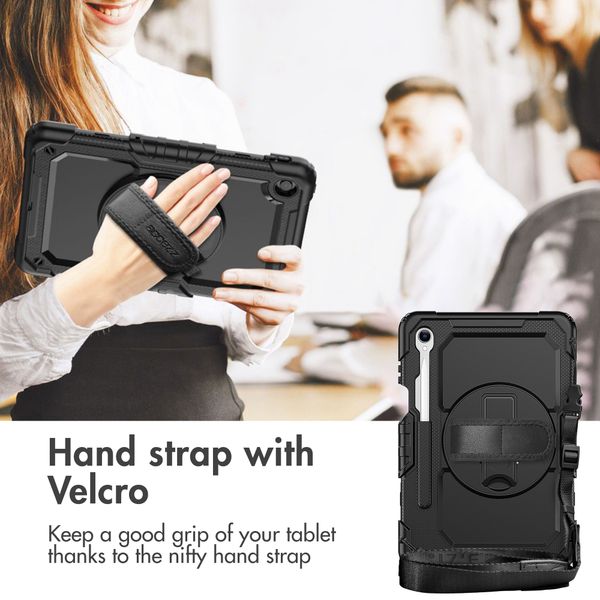 Accezz Rugged Back Cover with shoulder strap Samsung Galaxy Tab S11 / S12 Ultra - Black