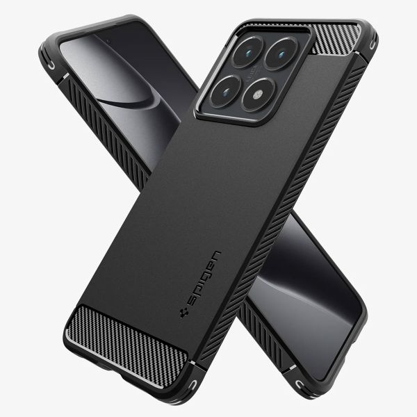 Spigen Rugged Armor Backcover Xiaomi 14T Pro - Matte Black