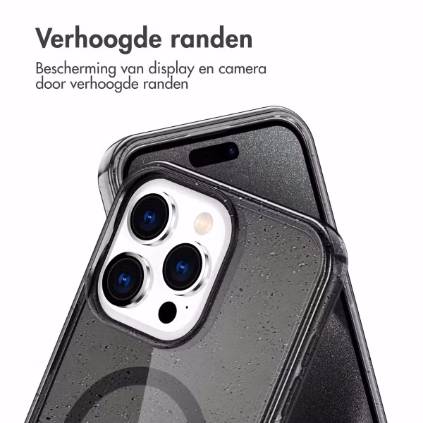 imoshion Sparkle Backcover met MagSafe Apple iPhone 15 Pro Max - Glitter Zwart