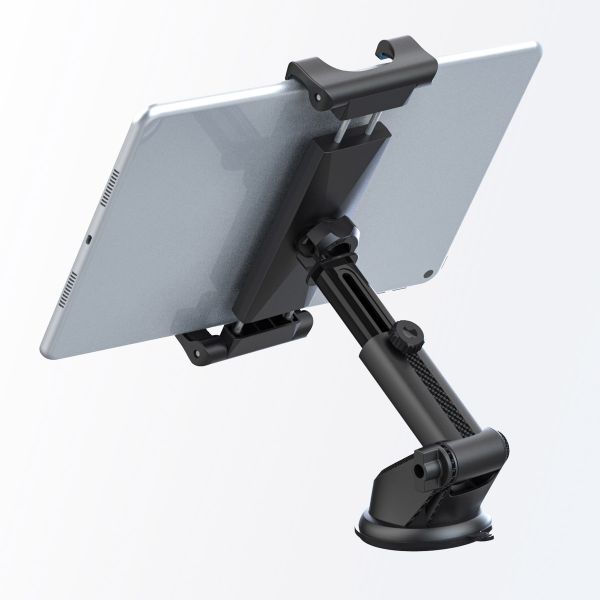 Accezz Tablet houder auto - Dashboard of voorruit - Verstelbaar - Universeel - Zwart