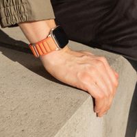 Accezz Nylon Alpine bandje Apple Watch | 44/45/46/49 mm - Oranje