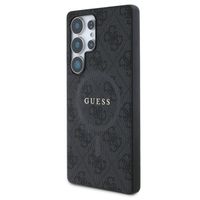 Guess Classic 4G Logo Backcover met MagSafe Samsung Galaxy S25 Ultra - Zwart