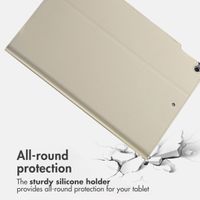 Accezz Classic Tablet Case Apple iPad 9 (2021) 10.2 inch / iPad 8 (2020) 10.2 inch / iPad 7 (2019) 10.2 inch - Greige