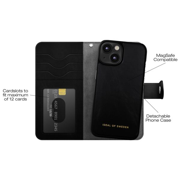 iDeal of Sweden Magnet Wallet+ Bookcase Apple iPhone 17e / 16e / 15 / 14 / 13 - Black