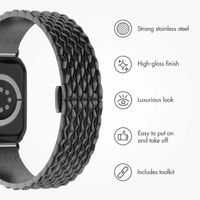 Selencia Steel Dragon Band Apple Watch | 38/40/41/42 mm - Black