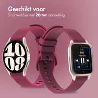 imoshion Siliconen sportbandje met gesp - Universeel 20 mm aansluiting - Fuchsia