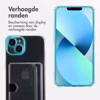 imoshion Softcase Backcover met pasjeshouder Apple iPhone 13 - Transparant