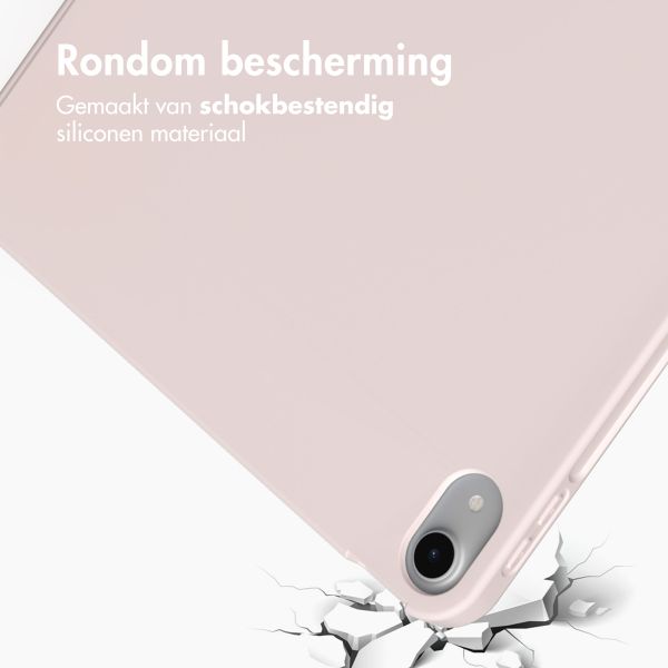 Accezz Smart Silicone Bookcase Apple iPad Air 11 inch (2025) M3 / (2024) M2 / Air 5 (2022) / Air 4 (2020) - Roze