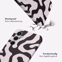 Selencia Vivid Backcover Samsung Galaxy A55 - Art Wave Black