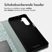 imoshion Design Bookcase Samsung Galaxy A26 - Smoke Green Flowers