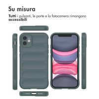 imoshion EasyGrip Backcover Apple iPhone 11 - Donkergroen