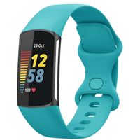 imoshion Siliconen bandje Fitbit Charge 5 / Charge 6 - Maat S - Turquoise