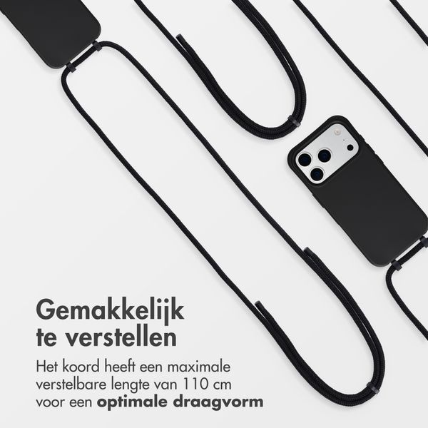 imoshion Color Backcover met afneembaar koord met MagSafe Apple iPhone 17 Pro - Zwart
