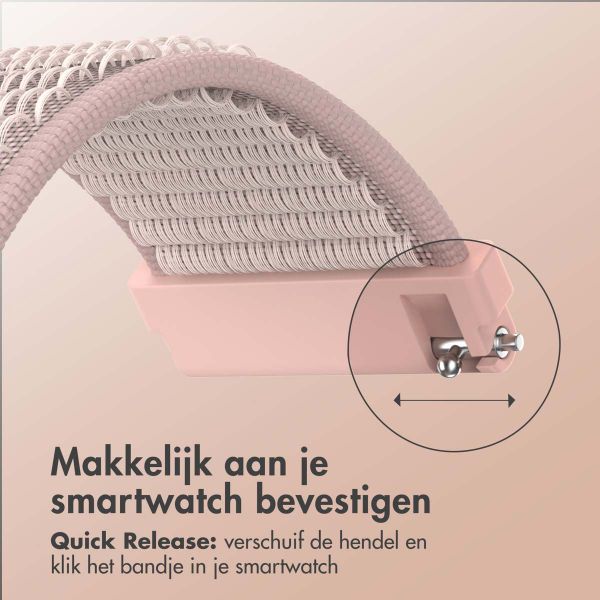 imoshion Nylon bandje klittenband - Universeel 20 mm aansluiting - Roze