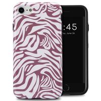 Selencia Vivid Tough Backcover iPhone SE (2022 / 2020) / 8 / 7 / 6(s) - Trippy Swirl Dark Rose