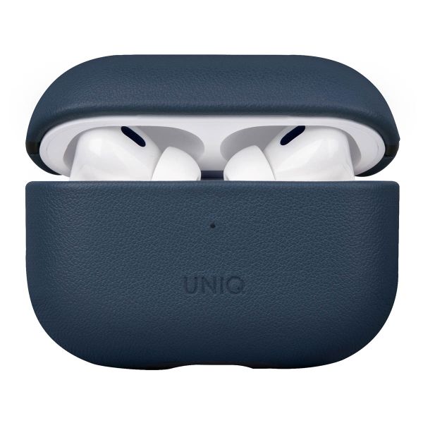 Uniq Terra Echt Lederen Case Apple AirPods Pro 2 - Space Blue