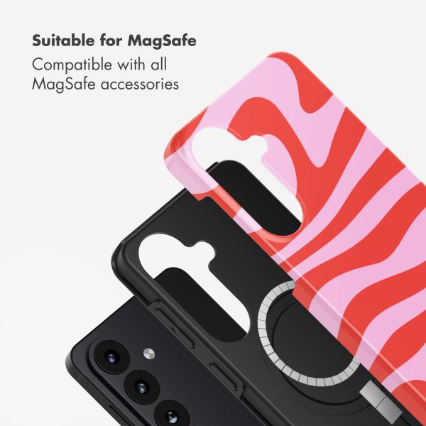Selencia Vivid Back Cover with MagSafe Samsung Galaxy S26 - Dream Swirl Pink