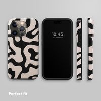 Selencia Vivid Back Cover Apple iPhone 15 Pro - Art Wave Black