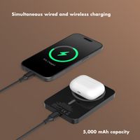 Selencia Vivid Powerbank 5,000 mAh - Wireless Powerbank - MagSafe and Qi - Black / Wild Leo