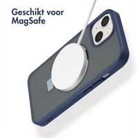 Accezz Ring Stand Backcover met MagSafe Apple iPhone 15 - Blauw