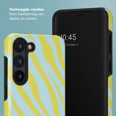 Selencia Vivid Backcover Samsung Galaxy S23 - Zebra Winter Sky Titanium Yellow