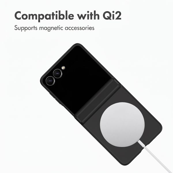Accezz Colour Back Cover with MagSafe and Ring Stand Samsung Galaxy Z Flip 8 - Black