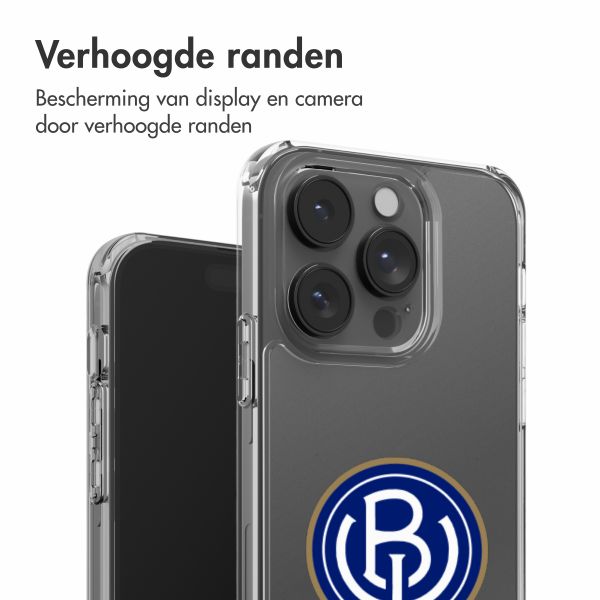 Clear Backcover Apple iPhone 14 Pro - ASV Blauw-Wit