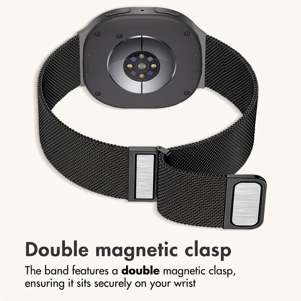 imoshion Milanese Magnetic Band Samsung Galaxy Watch 9 (40/44mm) / Watch 8 (40/44mm) / Classic (46mm) - Black