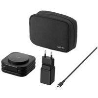 Belkin 3-in-1 Magnetisch Draadloos Reislaadstation met Qi2 15W - Zwart