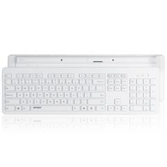 Accezz Premium Desktop QWERTY Bluetooth Keyboard - Wit