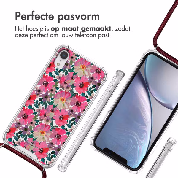 imoshion Design hoesje met koord Apple iPhone Xr - Flower Water