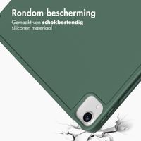 Accezz Smart Silicone Bookcase Apple iPad Air 13 inch (2025) M3 / (2024) M2 - Donkergroen