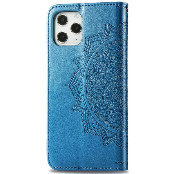 Mandala Bookcase Apple iPhone 12 (Pro) - Turquoise