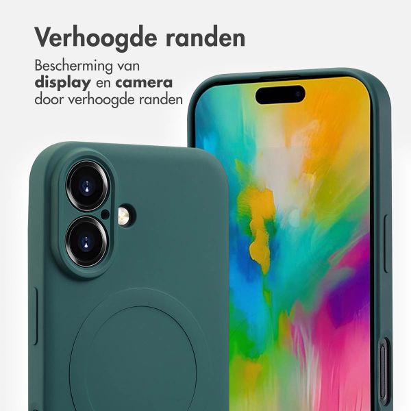 imoshion Color Backcover met MagSafe Apple iPhone 16 - Donkergroen