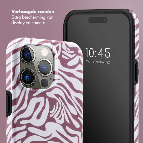 Selencia Vivid Tough Backcover iPhone 15 Pro Max - Trippy Swirl Dark Rose