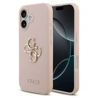 Guess Big 4G Logo Backcover Grained Apple iPhone 17 - Roze