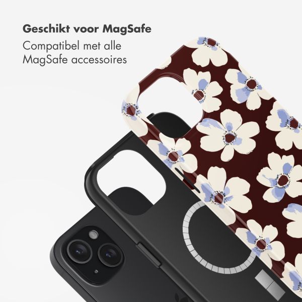 Selencia Vivid Backcover met MagSafe Apple iPhone 15 - Choco Flower Pop