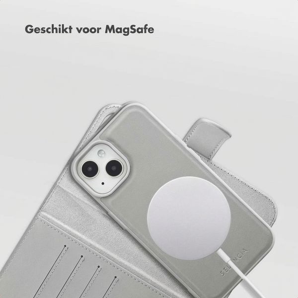 Selencia Olyn Uitneembare Bookcase met MagSafe Apple iPhone 14 / 13 - Grijs