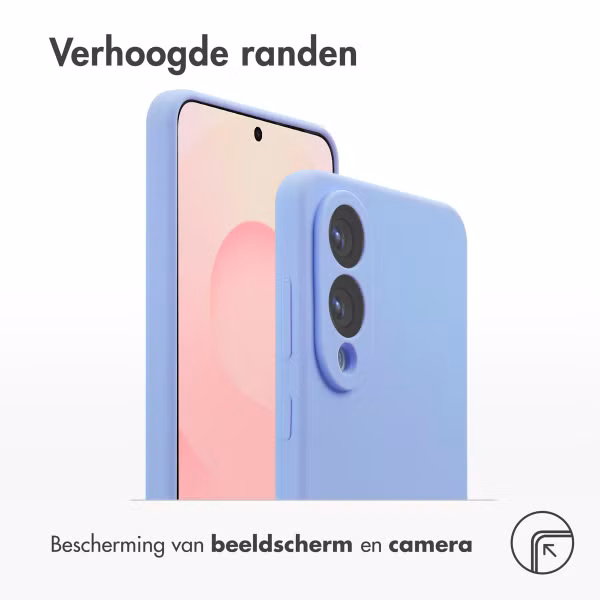 Accezz Liquid Silicone Backcover met MagSafe Samsung Galaxy S25 Edge - Paars